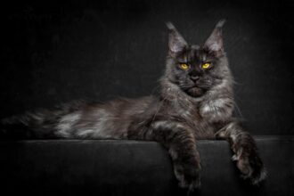 The Prestige And Strength Of The Gray Maine Coon Cat